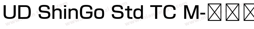 UD ShinGo Std TC M字体转换